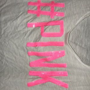 PINK sequin T-shirt